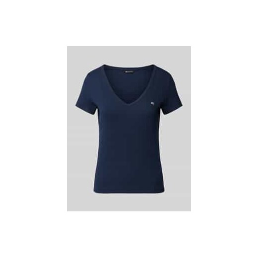 T-shirt o kroju Slim Fit z dekoltem w serek ze sklepu Peek&Cloppenburg  w kategorii Bluzki damskie - zdjęcie 177817482