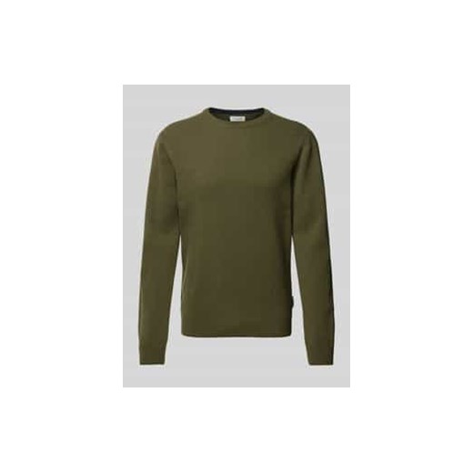Sweter z dzianiny z fakturowanym wzorem model ‘Karl’ ze sklepu Peek&Cloppenburg  w kategorii Swetry męskie - zdjęcie 177817533