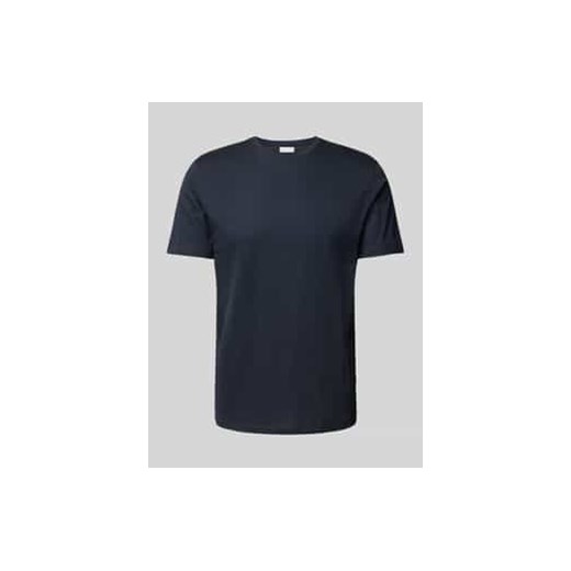 T-shirt z prążkowanym okrągłym dekoltem ze sklepu Peek&Cloppenburg  w kategorii T-shirty męskie - zdjęcie 177817571