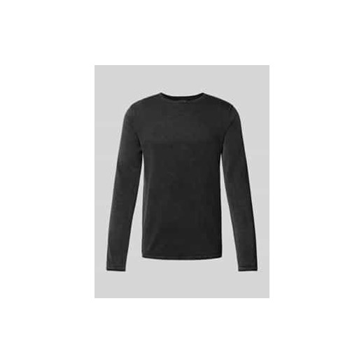 Sweter z dzianiny z okrągłym dekoltem model ‘ELEO’ ze sklepu Peek&Cloppenburg  w kategorii Swetry męskie - zdjęcie 177817963