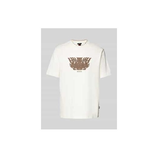 T-shirt z wyhaftowanym motywem i logo model ‘Taut’ ze sklepu Peek&Cloppenburg  w kategorii T-shirty męskie - zdjęcie 177818034