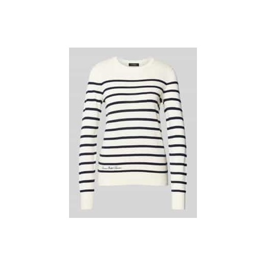 Sweter z dzianiny z prążkowanymi wykończeniami ze sklepu Peek&Cloppenburg  w kategorii Swetry damskie - zdjęcie 177818414