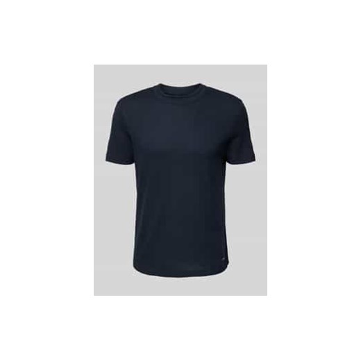 T-shirt z prążkowanym,okrągłym dekoltem model ‘Brandon’ ze sklepu Peek&Cloppenburg  w kategorii T-shirty męskie - zdjęcie 177818902