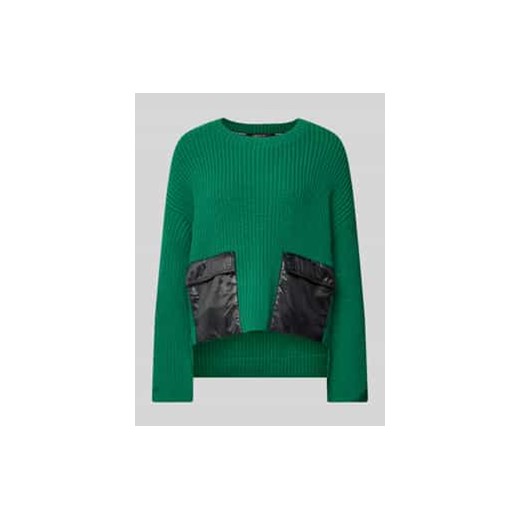 Sweter wełniany z przeszytymi brzegami rękawów ze sklepu Peek&Cloppenburg  w kategorii Swetry damskie - zdjęcie 177818952