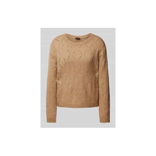 Sweter z dzianiny z ażurowym wzorem ze sklepu Peek&Cloppenburg  w kategorii Swetry damskie - zdjęcie 177819144
