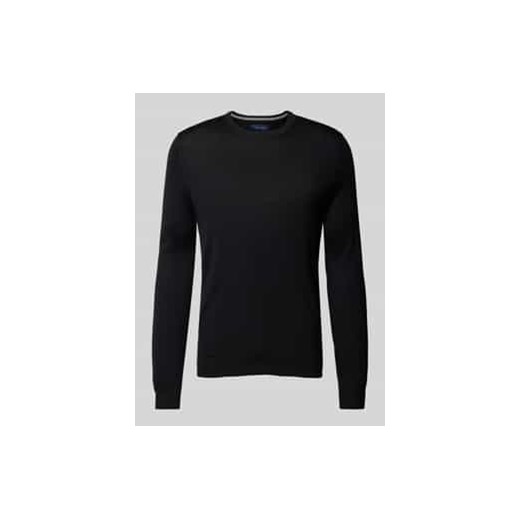 Sweter z dzianiny z okrągłym dekoltem ze sklepu Peek&Cloppenburg  w kategorii Swetry męskie - zdjęcie 177819263