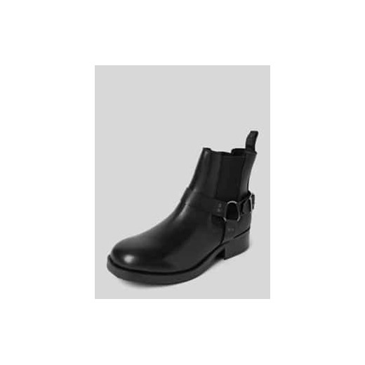 Buty ze skóry z detalem z logo model ‘ANTONN’ ze sklepu Peek&Cloppenburg  w kategorii Buty zimowe męskie - zdjęcie 177819373