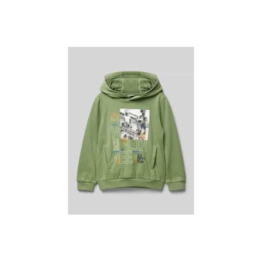 Bluza o kroju regular fit z kapturem i foto printem ze sklepu Peek&Cloppenburg  w kategorii Bluzy chłopięce - zdjęcie 177819422