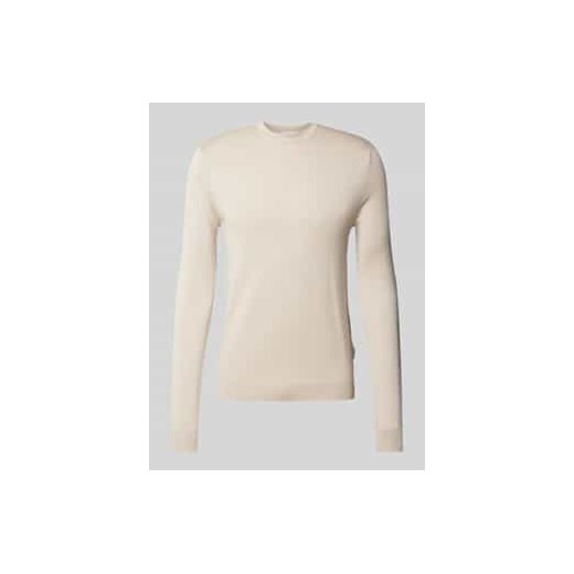 Sweter z dzianiny z okrągłym dekoltem model ‘WYLER LIFE’ ze sklepu Peek&Cloppenburg  w kategorii Swetry męskie - zdjęcie 177819441