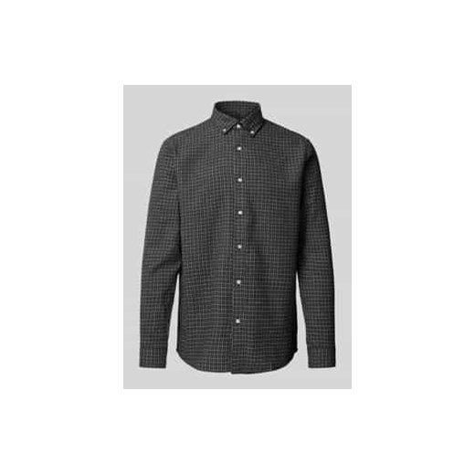 Koszula casualowa o kroju tailored fit z kołnierzykiem typu button down model ‘LIAN’ ze sklepu Peek&Cloppenburg  w kategorii Koszule męskie - zdjęcie 177819980