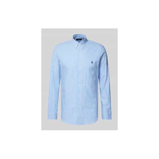 Koszula casualowa o kroju slim fit z wyhaftowanym logo ze sklepu Peek&Cloppenburg  w kategorii Koszule męskie - zdjęcie 177820012