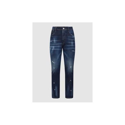 Jeansy o kroju relaxed fit z przetarciami ze sklepu Peek&Cloppenburg  w kategorii Jeansy męskie - zdjęcie 177820340