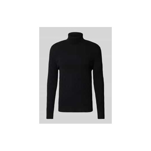 Sweter z dzianiny z fakturowanym wzorem ze sklepu Peek&Cloppenburg  w kategorii Swetry męskie - zdjęcie 177820402