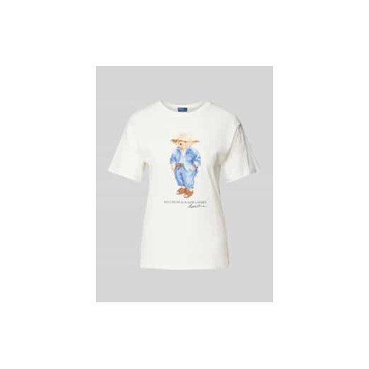 T-shirt z nadrukiem z logo ze sklepu Peek&Cloppenburg  w kategorii Bluzki damskie - zdjęcie 177820591