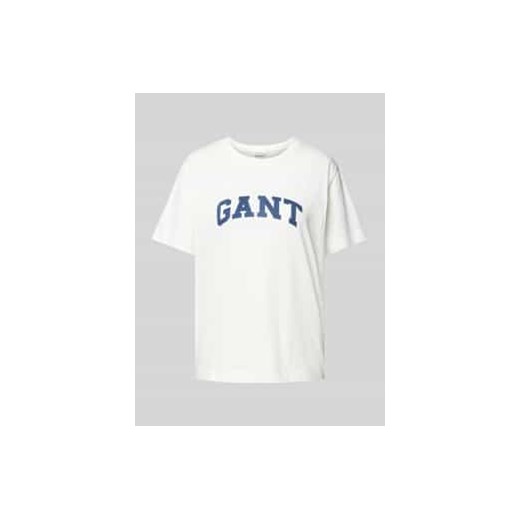T-shirt z nadrukiem z logo ze sklepu Peek&Cloppenburg  w kategorii Bluzki damskie - zdjęcie 177820794