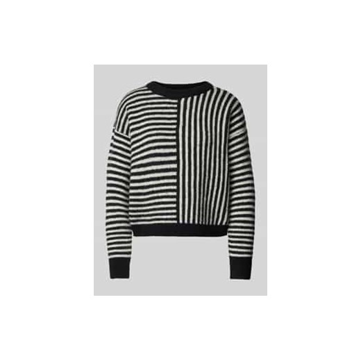 Sweter z dzianiny o kroju regular fit ze wzorem w paski model ‘URANUS’ ze sklepu Peek&Cloppenburg  w kategorii Swetry damskie - zdjęcie 177820851