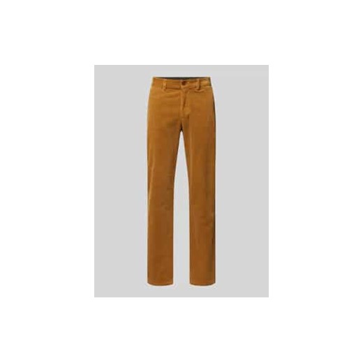 Spodnie sztruksowe o kroju regular fit z bawełny ekologicznej ze sklepu Peek&Cloppenburg  w kategorii Spodnie męskie - zdjęcie 177821380