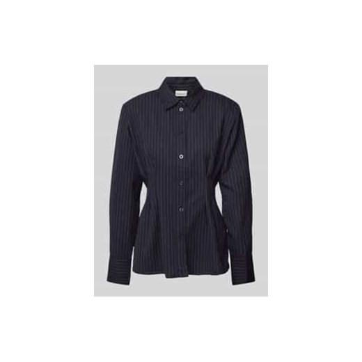 Bluzka koszulowa o kroju slim fit z kołnierzykiem koszulowym model ‘Dacia’ ze sklepu Peek&Cloppenburg  w kategorii Koszule damskie - zdjęcie 177821433