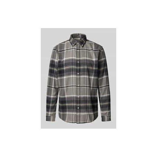 Koszula casualowa o kroju tailored fit z kołnierzykiem typu button down model ‘LIAN’ ze sklepu Peek&Cloppenburg  w kategorii Koszule męskie - zdjęcie 177821680