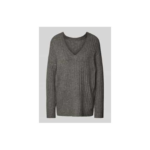 Sweter z dzianiny z dekoltem w serek model ‘MIRAZ’ ze sklepu Peek&Cloppenburg  w kategorii Swetry damskie - zdjęcie 177821714