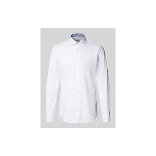 Koszula biznesowa o kroju slim fit z kołnierzykiem typu kent ze sklepu Peek&Cloppenburg  w kategorii Koszule męskie - zdjęcie 177821750