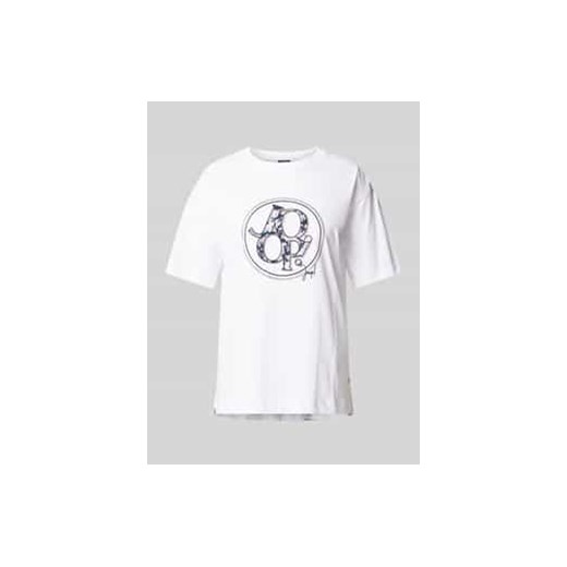 T-shirt z obszyciem kamieniami stras model ‘Tashi’ ze sklepu Peek&Cloppenburg  w kategorii Bluzki damskie - zdjęcie 177821761
