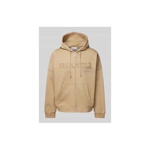 Bluza rozpinana o kroju oversized z wyhaftowanym logo ze sklepu Peek&Cloppenburg  w kategorii Bluzy męskie - zdjęcie 177821894