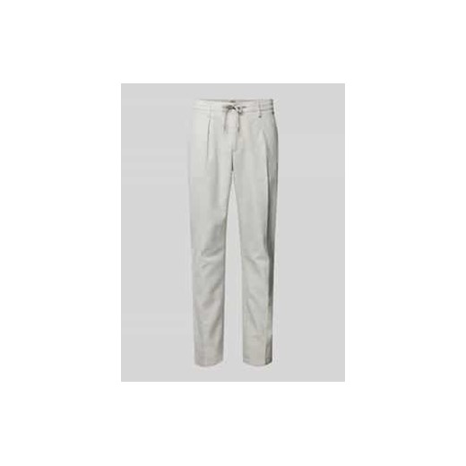 Spodnie o kroju regular fit z elastycznym pasem ze sklepu Peek&Cloppenburg  w kategorii Spodnie męskie - zdjęcie 177822203