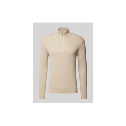 Sweter z dzianiny o kroju regular fit ze stójką model ‘PHIL’ ze sklepu Peek&Cloppenburg  w kategorii Swetry męskie - zdjęcie 177822801