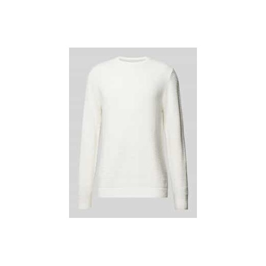 Sweter z dzianiny z okrągłym dekoltem model ‘OTTO’ ze sklepu Peek&Cloppenburg  w kategorii Swetry męskie - zdjęcie 177822843