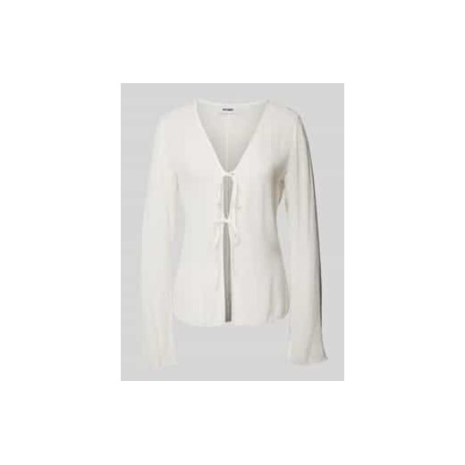 Bluzka o kroju regular fit z mieszanki wiskozy z dekoltem w serek ze sklepu Peek&Cloppenburg  w kategorii Koszule damskie - zdjęcie 177822861