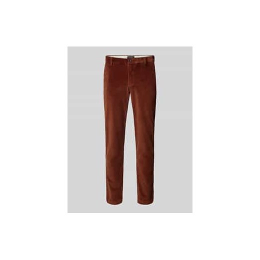 Spodnie sztruksowe o kroju tapered fit z wpuszczanymi kieszeniami model ‘CORDUROY’ ze sklepu Peek&Cloppenburg  w kategorii Spodnie męskie - zdjęcie 177823060