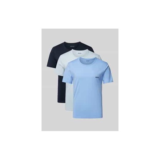 T-shirt z wyhaftowanym logo w zestawie 3 szt. ze sklepu Peek&Cloppenburg  w kategorii Podkoszulki męskie - zdjęcie 177823082