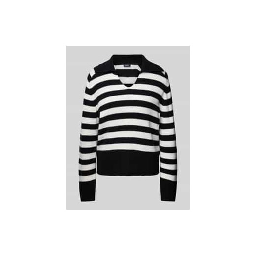 Sweter z dzianiny z kołnierzykiem typu resort ze sklepu Peek&Cloppenburg  w kategorii Swetry damskie - zdjęcie 177823092