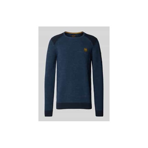 Sweter z dzianiny z detalem z logo ze sklepu Peek&Cloppenburg  w kategorii Swetry męskie - zdjęcie 177823553