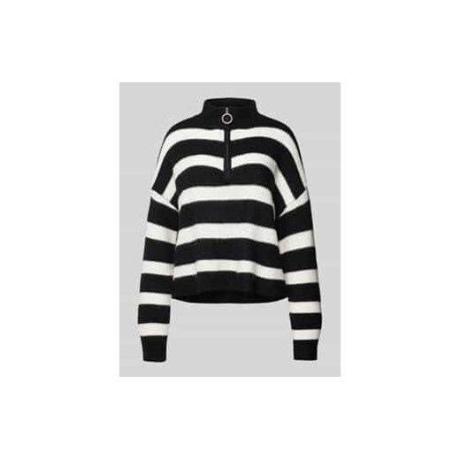 Sweter z dzianiny z kołnierzem model ‘NEWALICE’ ze sklepu Peek&Cloppenburg  w kategorii Swetry damskie - zdjęcie 177823820