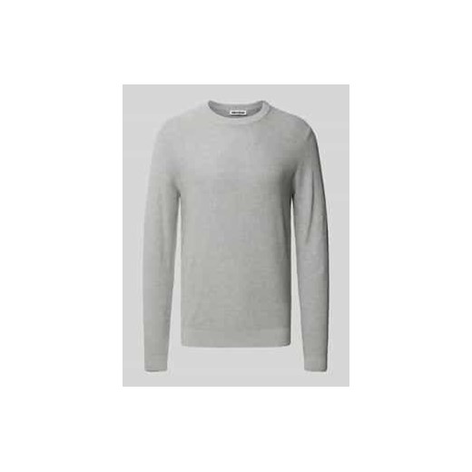 Sweter z dzianiny z okrągłym dekoltem ze sklepu Peek&Cloppenburg  w kategorii Swetry męskie - zdjęcie 177823942