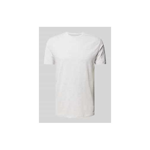 T-shirt z prążkowanym okrągłym dekoltem ze sklepu Peek&Cloppenburg  w kategorii T-shirty męskie - zdjęcie 177824044