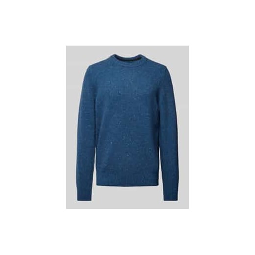 Sweter o kroju regular fit z przędzy tweedowej ze sklepu Peek&Cloppenburg  w kategorii Swetry męskie - zdjęcie 177824050