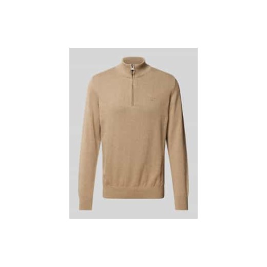 Sweter z dzianiny z kołnierzem ze sklepu Peek&Cloppenburg  w kategorii Swetry męskie - zdjęcie 177824062