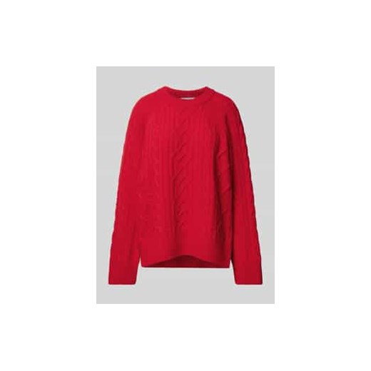 Sweter z dzianiny ze ściegiem warkoczowym model ‘KLARINA ANN’ ze sklepu Peek&Cloppenburg  w kategorii Swetry damskie - zdjęcie 177824171