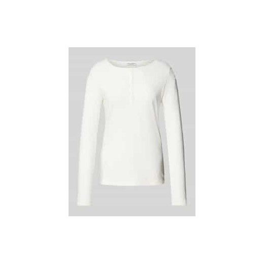 Bluzka o kroju regular fit z długim rękawem i krótką listwą guzikową ze sklepu Peek&Cloppenburg  w kategorii Bluzki damskie - zdjęcie 177824313