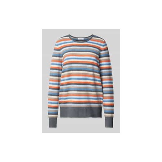 Sweter z dzianiny z okrągłym dekoltem ze sklepu Peek&Cloppenburg  w kategorii Swetry damskie - zdjęcie 177824473