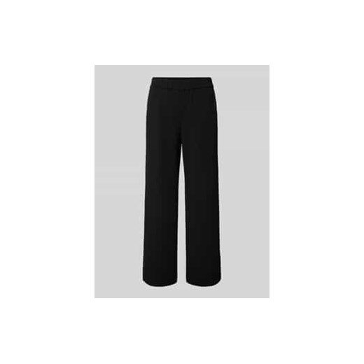 Spodnie materiałowe o kroju straight fit z elastycznym pasem ze sklepu Peek&Cloppenburg  w kategorii Spodnie damskie - zdjęcie 177824500