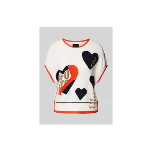 Sweter z dzianiny z krótkim rękawem ze sklepu Peek&Cloppenburg  w kategorii Bluzki damskie - zdjęcie 177824533