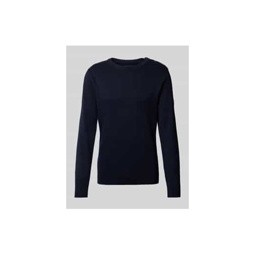 Sweter z dzianiny z okrągłym dekoltem model ‘BLUROBSON’ ze sklepu Peek&Cloppenburg  w kategorii Swetry męskie - zdjęcie 177824634
