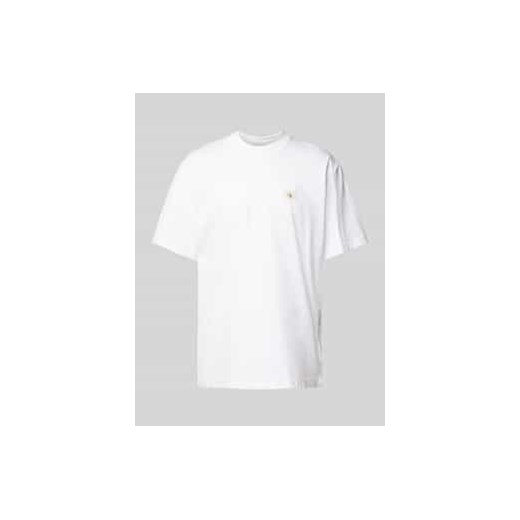 T-shirt z detalem z logo ze sklepu Peek&Cloppenburg  w kategorii T-shirty męskie - zdjęcie 177824761