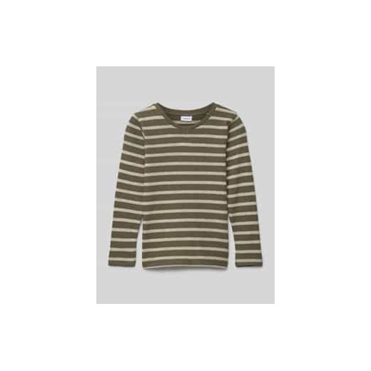 Bluzka z długim rękawem i prążkowanym,okrągłym dekoltem model ‘NIKS’ ze sklepu Peek&Cloppenburg  w kategorii T-shirty chłopięce - zdjęcie 177824961