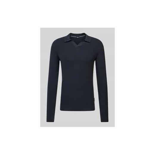 Sweter z dzianiny z detalem z logo model ‘Sveno’ ze sklepu Peek&Cloppenburg  w kategorii Swetry męskie - zdjęcie 177825333