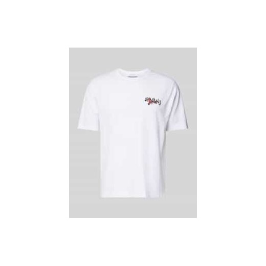 T-shirt z nadrukiem z logo model ‘Lobster’ ze sklepu Peek&Cloppenburg  w kategorii T-shirty męskie - zdjęcie 177825430